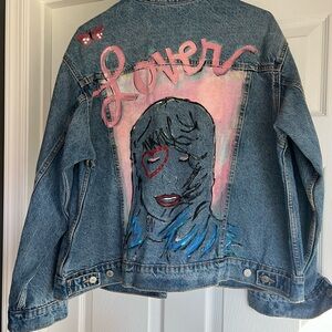 Taylor Swift hand painted jean jacket